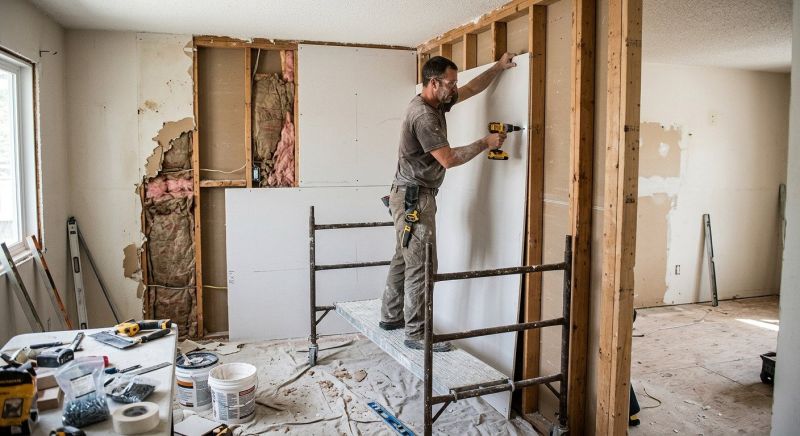 Gypsum Board Installation in Olathe, KS